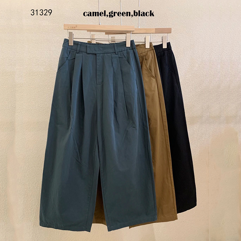 2021 hot wholesales custom women's Baggy Cargo Pants Blank Multi Pocket Jogger Pants with front center zipper 31329