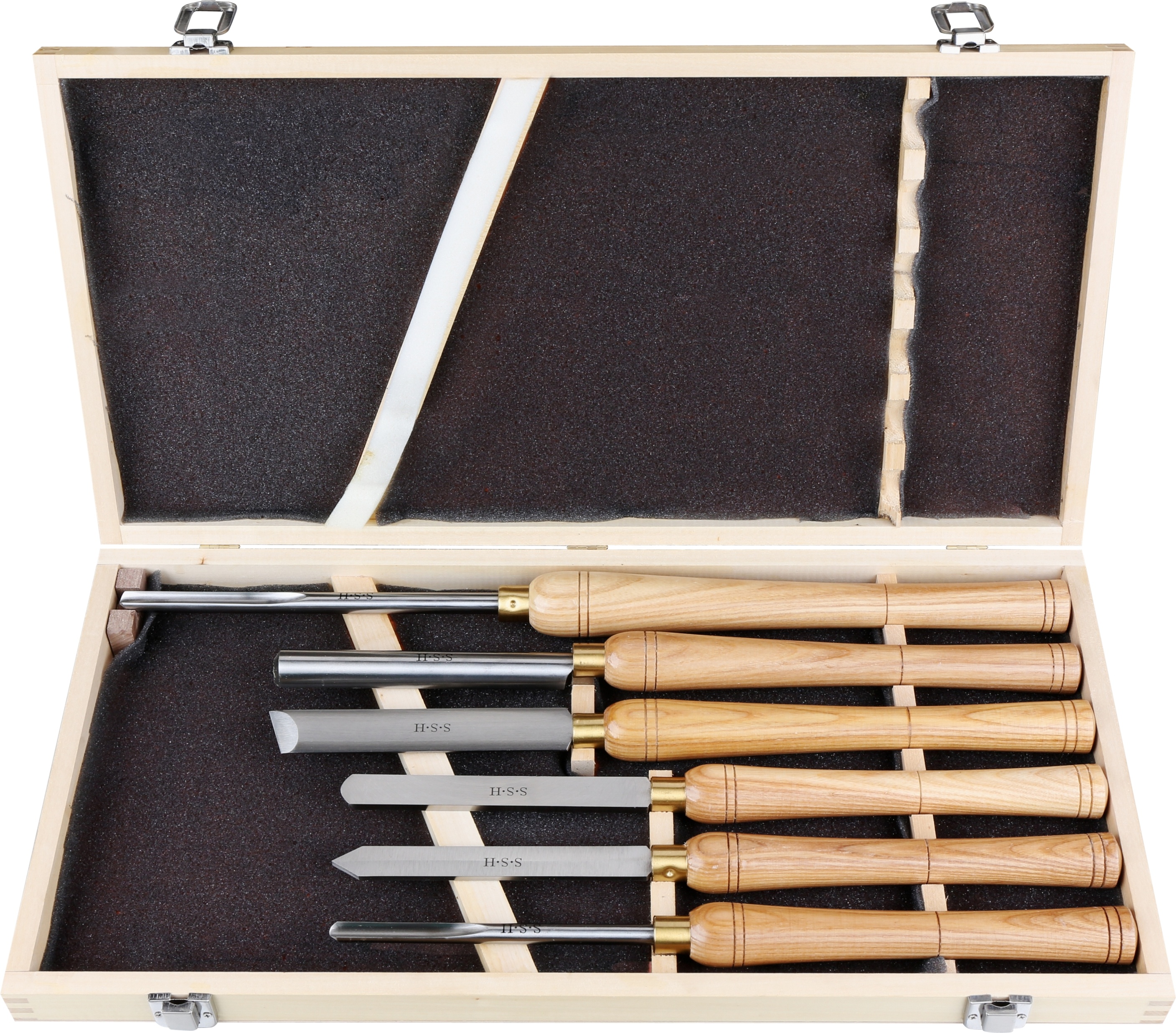 A1002-6pc wood turning lathe chisel set for woodworking carpentry works round bowls and plates carving