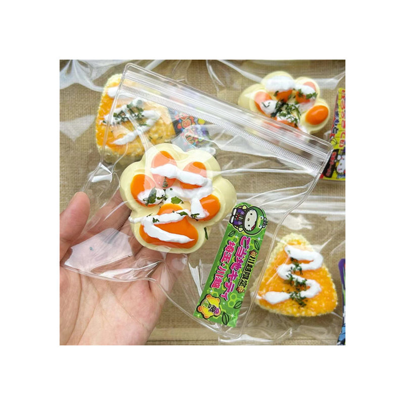 Rice ball stress relieving toys food play sushi decompression venting cat claws squeez toys for kids squeeze toys gift box