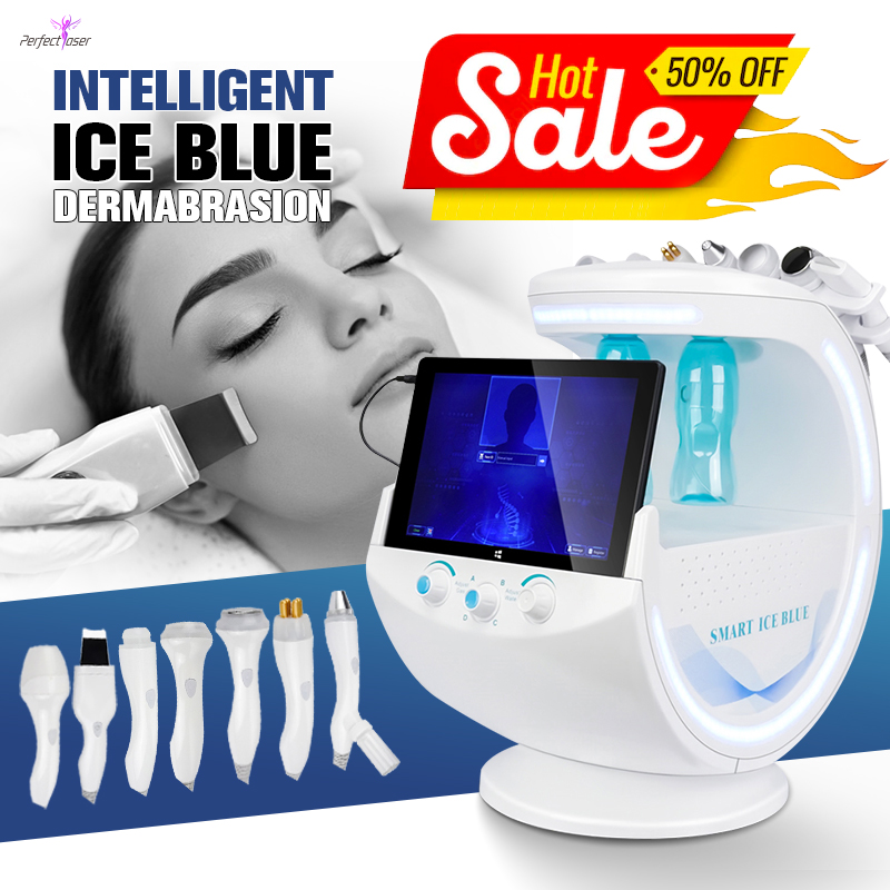 9 в 1 аппарат для микрошлифовки кожи Смарт Ice Blue Hydra абразивное удаление дефектов кожи пилинг машина