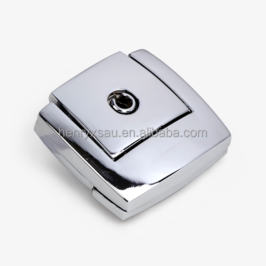 Zinc alloy latch toggle chrome square lock clasp for flight suit case hand bag lock box briefcase accessories hardware with key