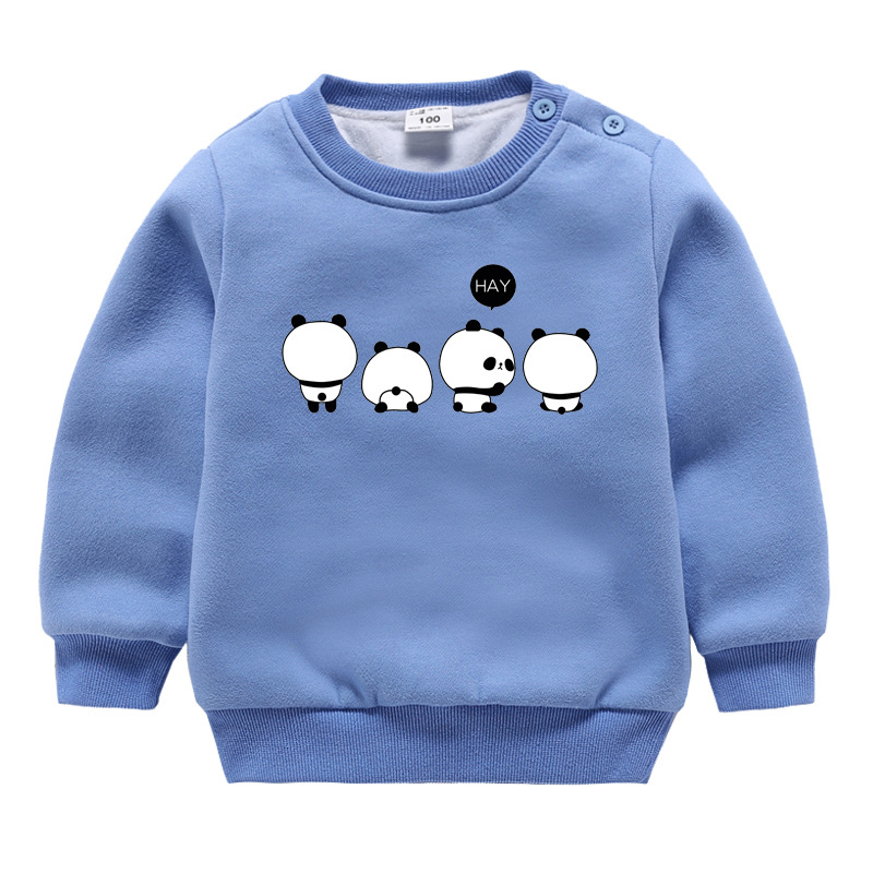 Cartoon Printed Bulk Plain Hoodie for Kids Girls 2020 for Baby Boy Casual Panda Print Boys Trendy Hoodies