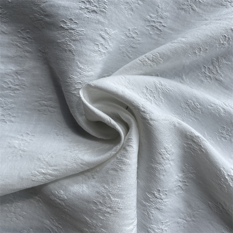 High quality good sale polyester nylon 3d jacquard fabric dress