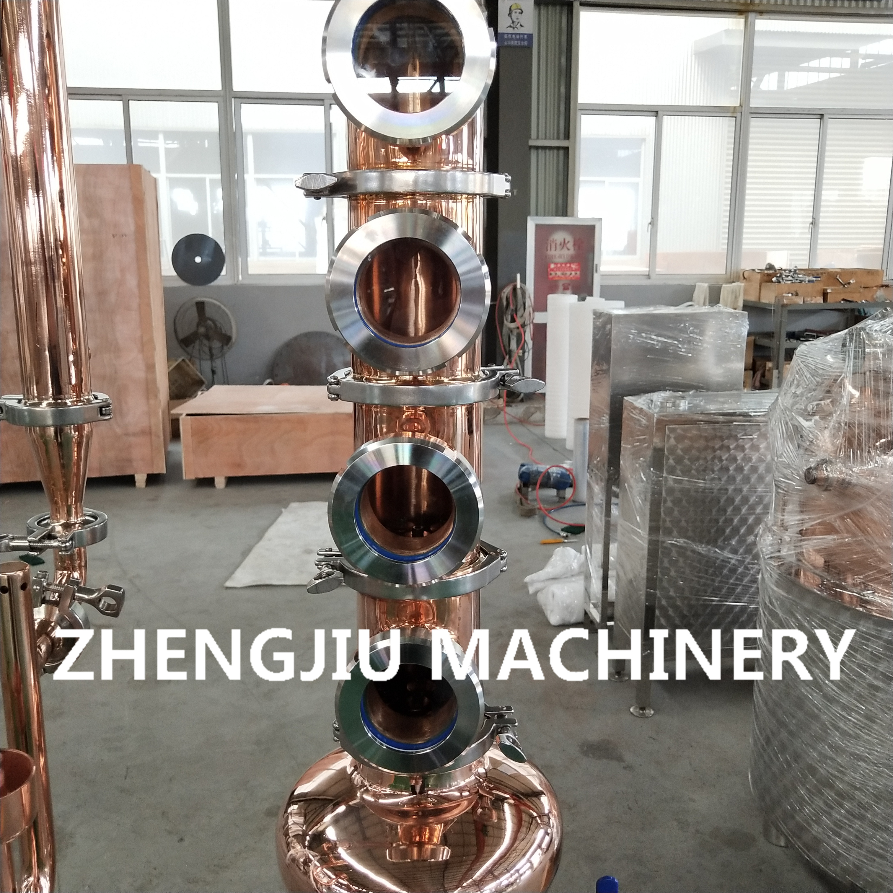 Медный дистиллятор 50L-5000L, оборудование для микропивоварения, дистилляции алкоголя