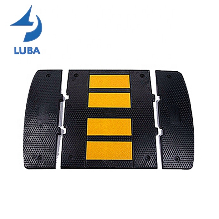 500X600X30Mm Speed Breaker Portable Rubber Speed Hump Bump