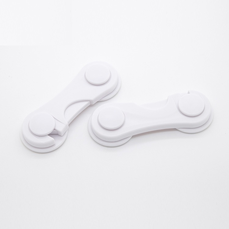 2pcs/pack Drawer Door Cabinet Cupboard Toilet Safety Locks for Baby Kids Safety Care Plastic Locks Straps Infant Baby Protection