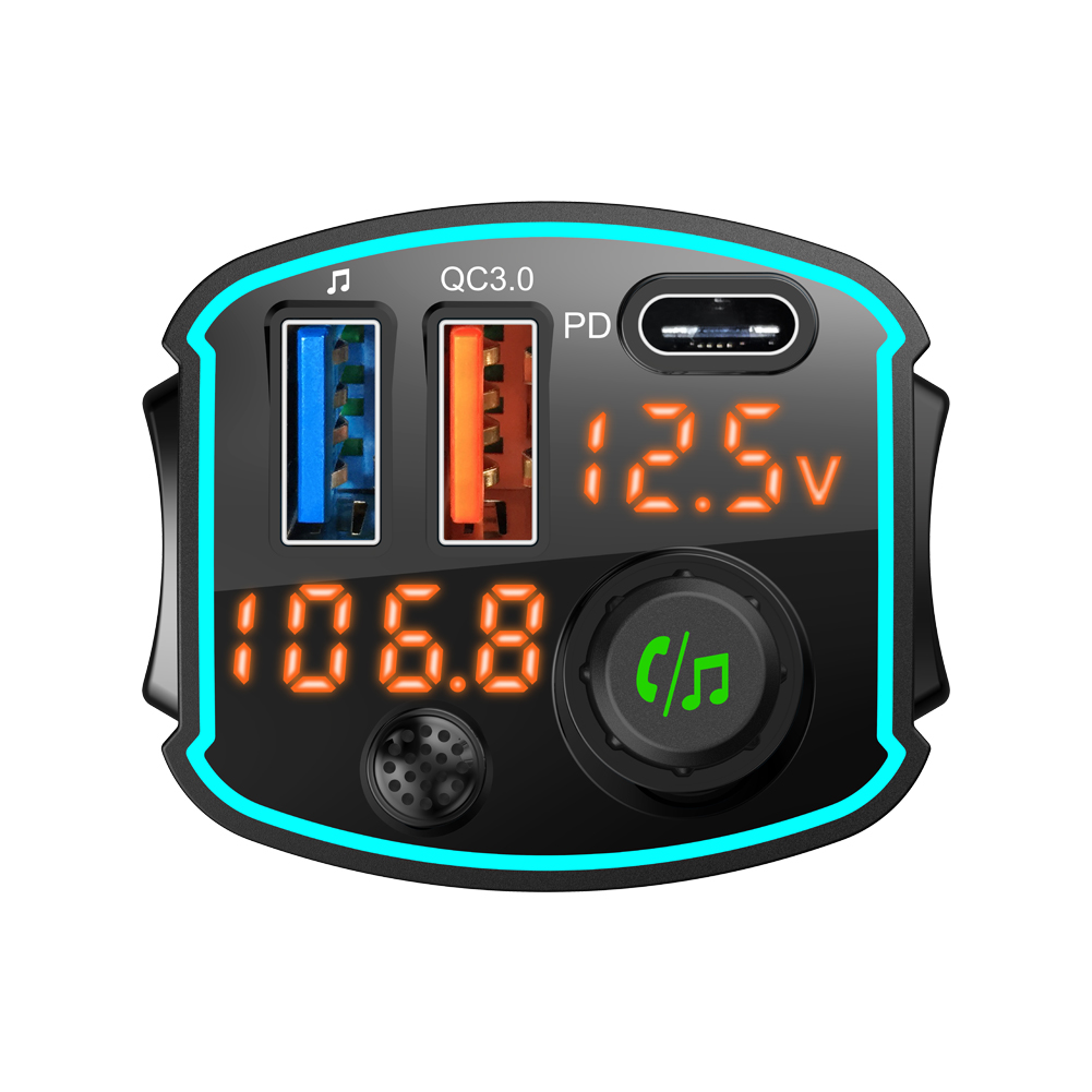 BC69 Universal 12V-24V Vehicles Bluetooth Fm Transmitter For Car Truck Van Excavator