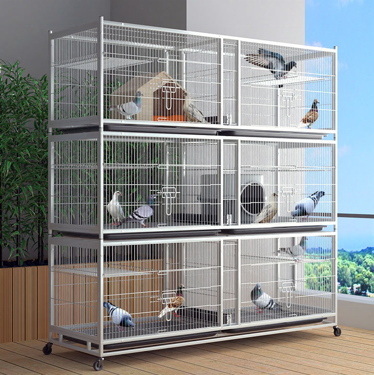 Factory Direct Sale High Quality Wire Special Meat Pigeon Breeding Cage Professional Large Pigeon Cage Metal Sustainable Farms