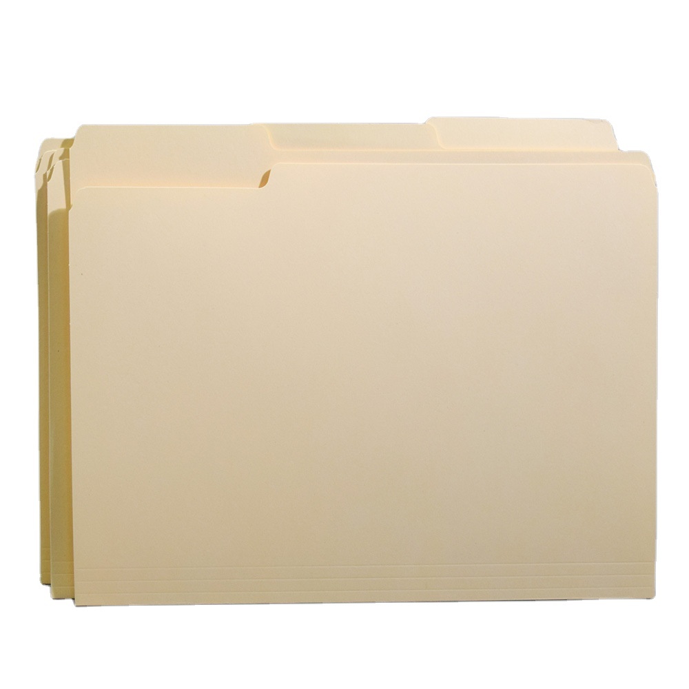 Factory custom export business gift folder Manila Paper folder with logo