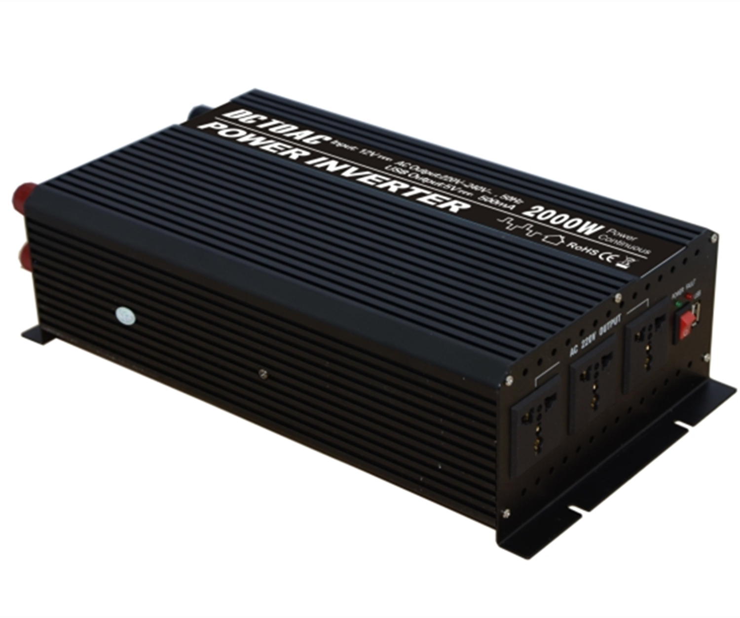 Converter 12v To 220v 3000w 4000W 2000W High Capacity Modified Sine Wave Inverter with Three Output Sockets