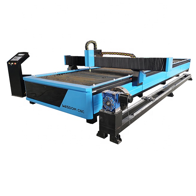 WISDOM CNC 1530 2060 large diameter metal plate and pipe plasma cutting machine