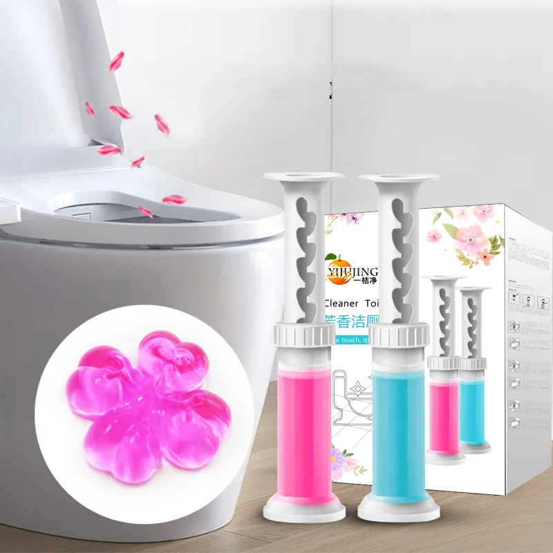 Amazon Hot sale Anti-Odor Fresh flower gel toilet bowl cleaner toilet gel stamp