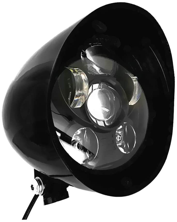 Черная цилиндрическая светодиодная система освещения для Мотоциклов Harley Sportster Dyna, 5,75 дюйма
