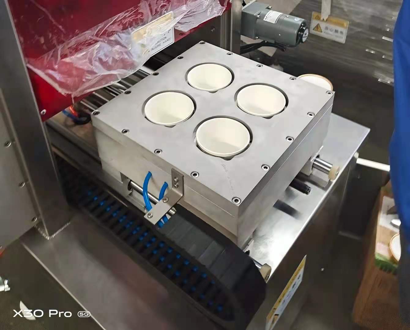 CE Automatic Paper Cup Sealer Modified Atmosphere Paper Cup Sealer Compliance with Plastic Restriction Pegulations