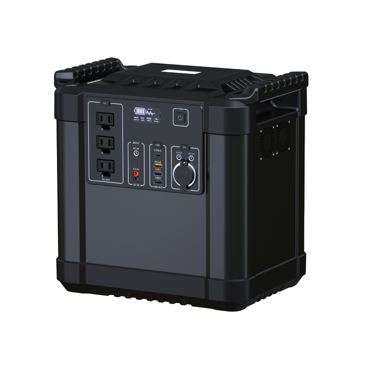 High capacity 220V AC to DC quick charging 1500W portable power station with inverter