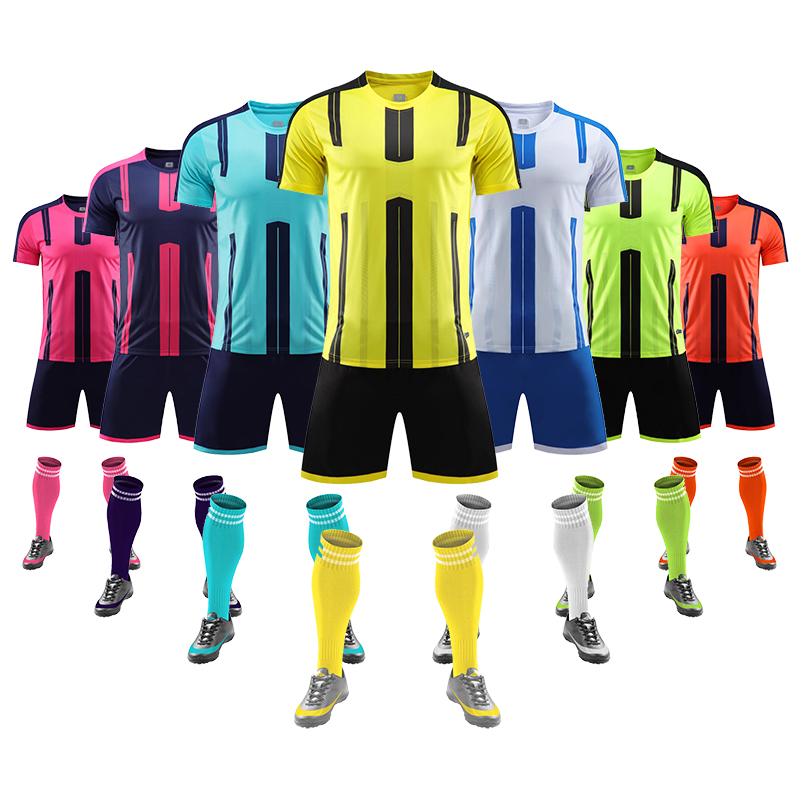 Custom Football Jersey Set Soccer Uniform Tracksuits For Men Team Training Suit Child Sport Clothing Soccer Clothes