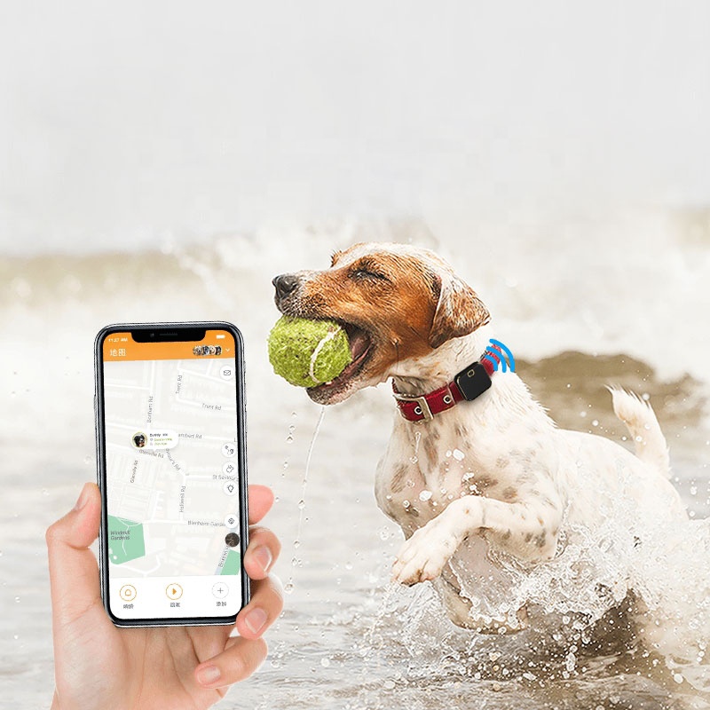 Лидер продаж, водонепроницаемый IP66 мини GPS ошейник для собак, устройство отслеживания домашних животных, GPS-трекер для собак и кошек