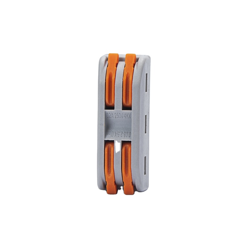 CE PCT-2-2 2 в 2 обход 32A 250V Mini Compact 0,8-4 mm2 пуш-ап в тип быстрое компактный проводка кабеля разъема клеммные колодки