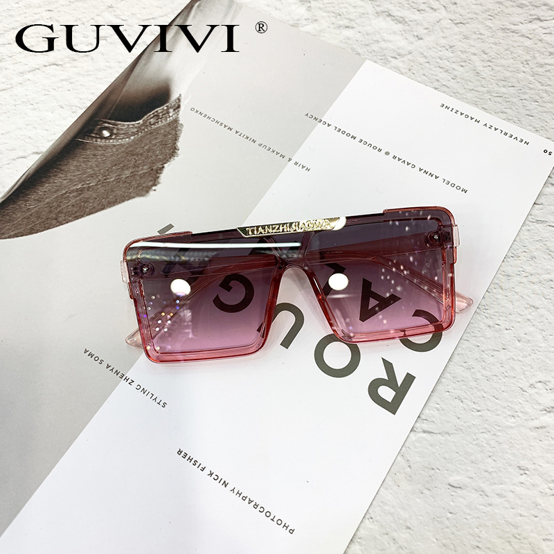 Guvivi 2021 Детские Квадратные Солнцезащитные очки uv400 с УФ защитой для мальчиков и девочек высокого качества, новый модный стиль