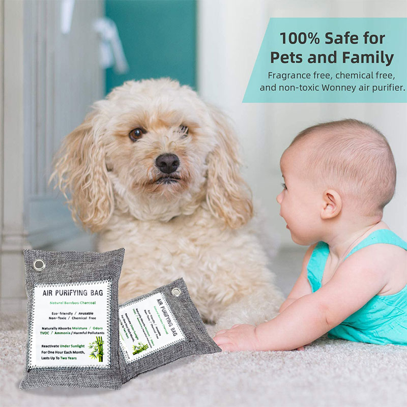 50g, 75g, 200g Chemical Free Natural Healthy Reusable Activated Charcoal Air Purifying Bag