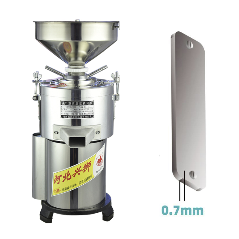 1.1kw 220V Commercial Peanut Butter Machine Seasum Butter Maker Nuts Butter Making Machine Sauce Paste Grinder