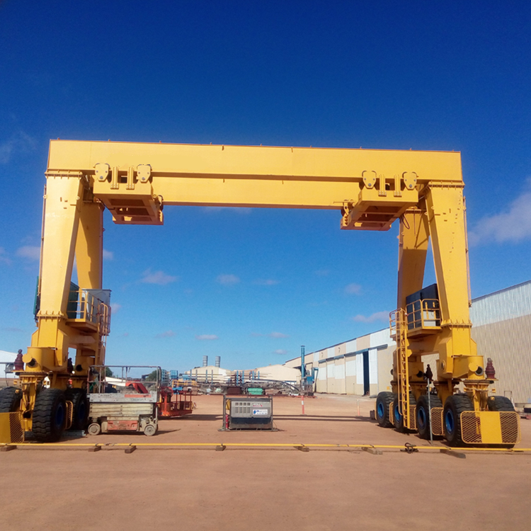 2 комплекта 120 тонны Precast Girder подъемный резиновый мостовой кран с легкой сборкой и разборкой для продажи