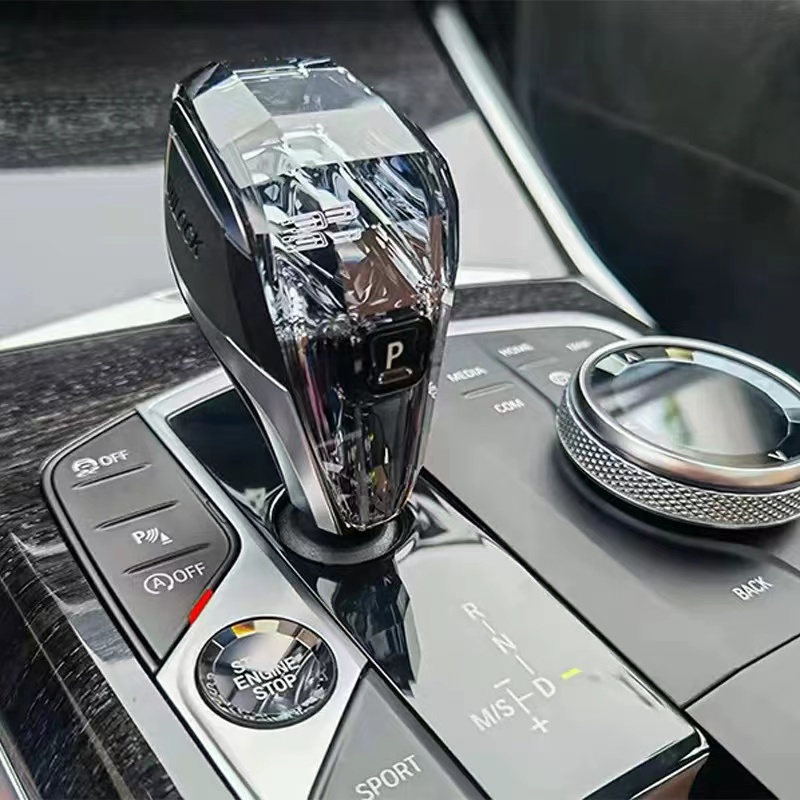 Прозрачная ручка переключения передач для BMWs 1-7 серии F, шасси F30 F35 G, шасси E, шасси, аксессуары, автомобильный рычаг переключения передач