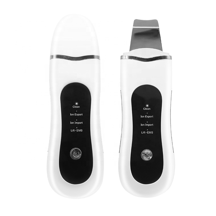 Best Price Pore Cleaner Face Lift Blackhead Remover Dead Skin Beauty Machine Lcd Skin Spatula Portable Ultrasonic Skin Scrubber