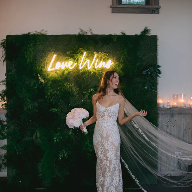 Dropshipping Decorative Glass Tube Pvc Silicone Home Neon Sign wedding Led Neon Sign Acrylic