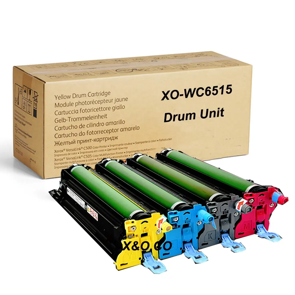 X&O Premium Compatible Xerox 6510 Printer Tambour Drum cartridge for Phaser 6510 Workcentre 6515 Versalink C600 C605 C500 C505