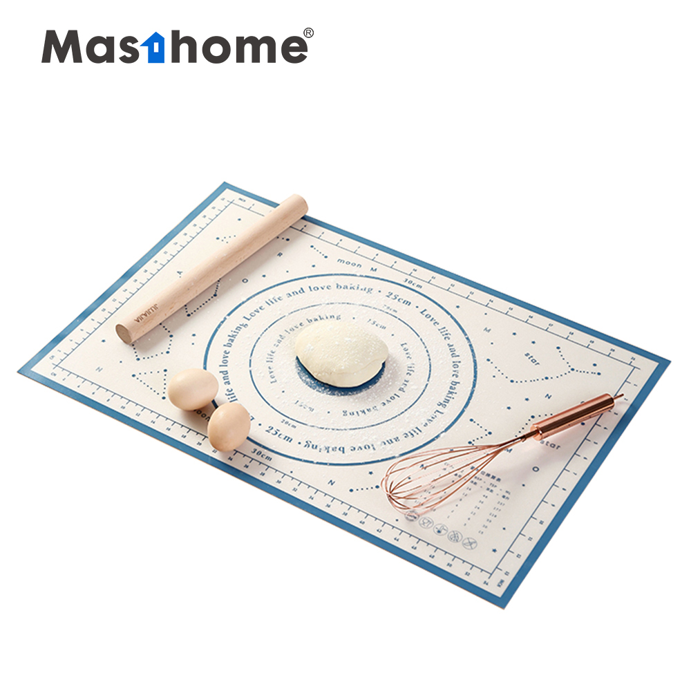 Лидер продаж, цветной антипригарный коврик для теста Masthome с логотипом на заказ, силиконовый коврик для выпечки для кухни