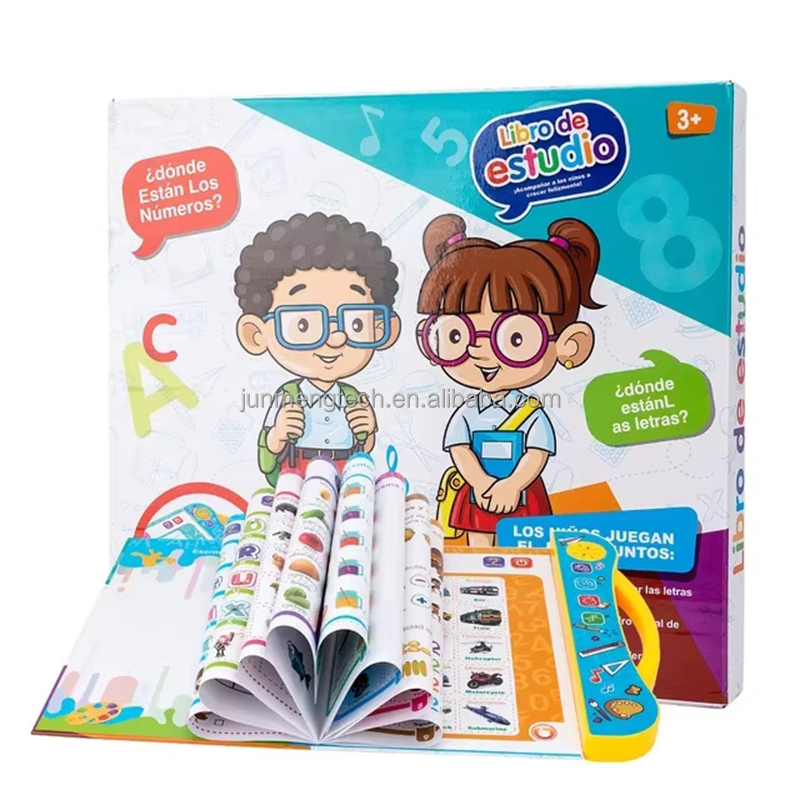 JM Study Spanish and English Electronic Book Children's Early Education Finger Point reading Smart Toys Baby Language e-books