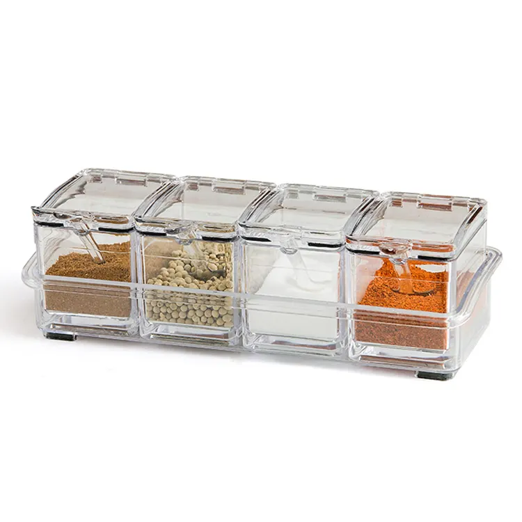 Kitchen Supplies Transparent Acrylic Seasoning Box