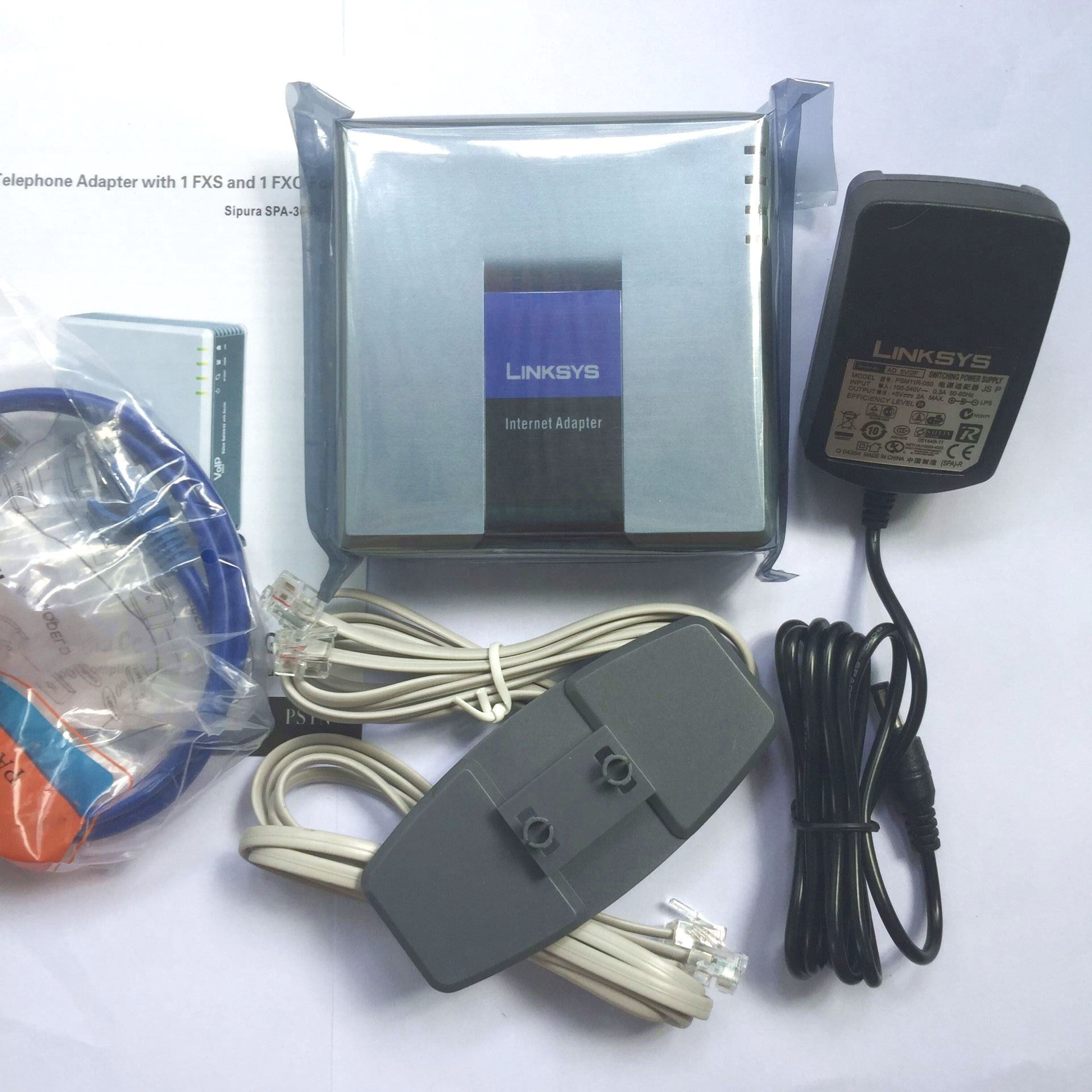 Linksys SPA3000 аналоговый телефонный адаптер 1 порт FXO + 1 порт FXS