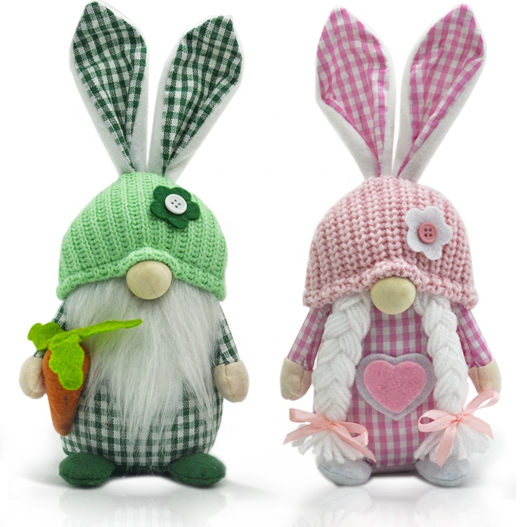 Home Table Ornament Mr and Mrs Handmade Scandinavian Tomte Easter Bunny Gnomes