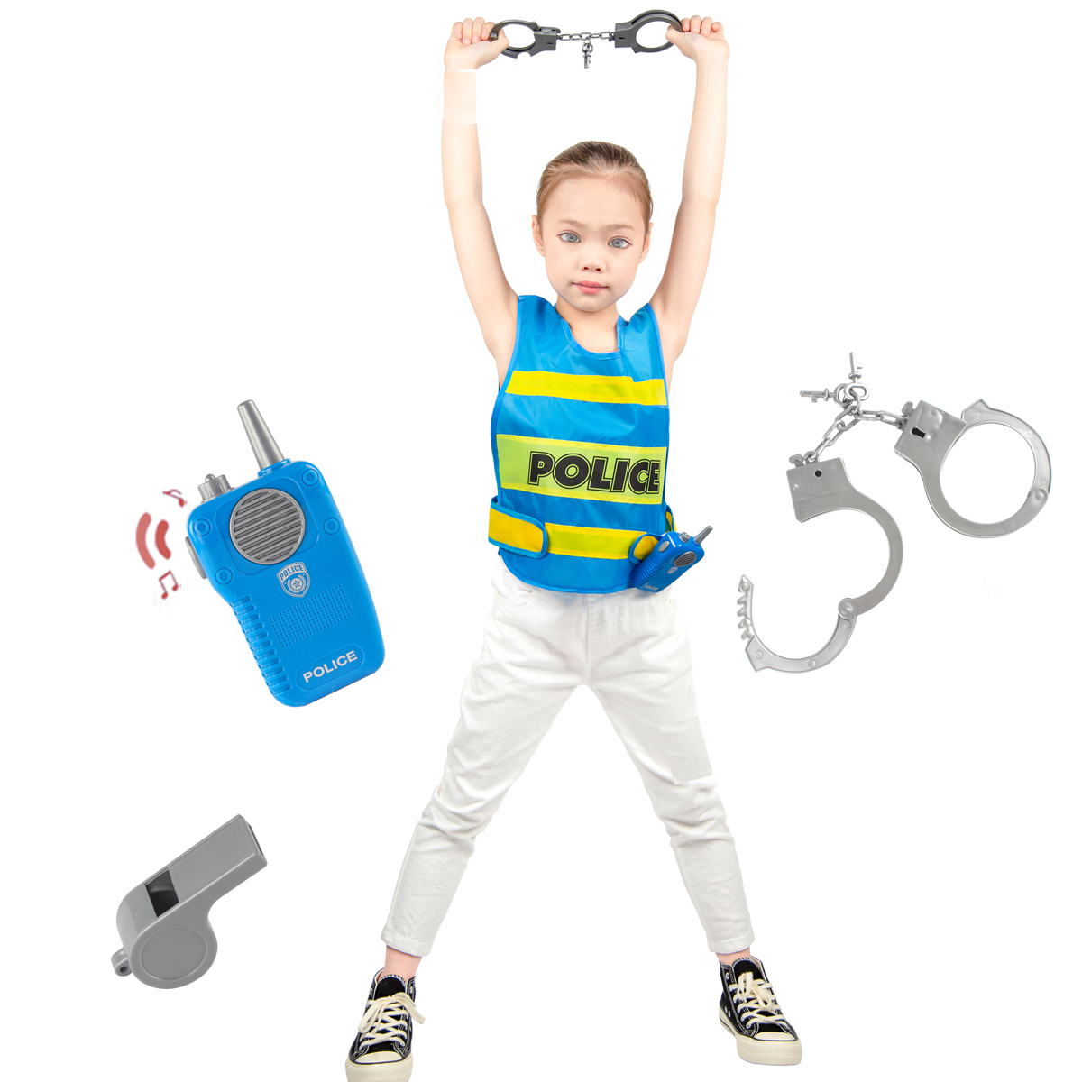 Cosplay Costume Children Halloween Costume Police toy set Party Costume