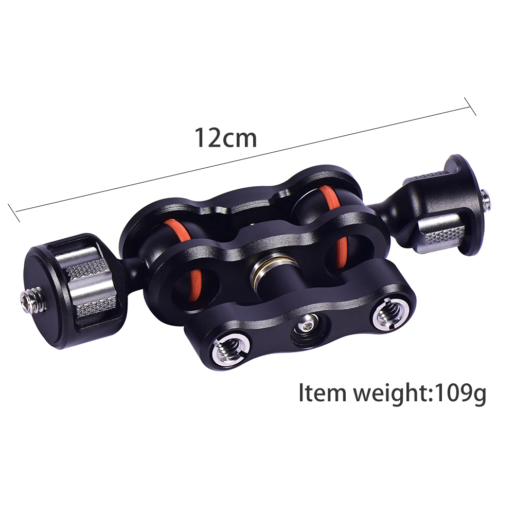 Madoffut Articulating Magic Arm Monitor Mount With 1/4" Screw Double Ball heads Magic Arm For Monitor Lights Audio Recorders