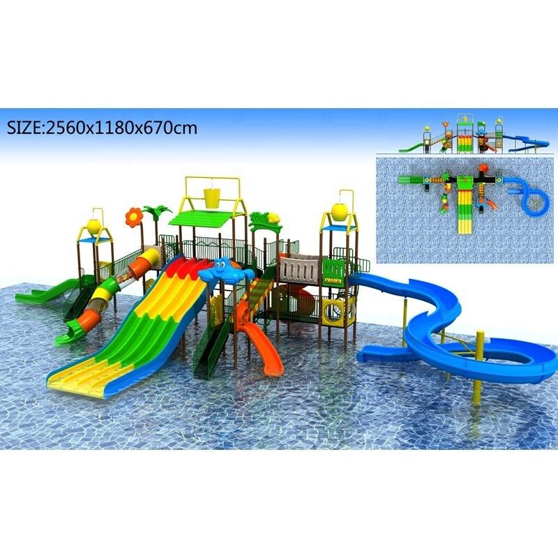 Big Area fiberglass large water slide commercial water slide water park slides