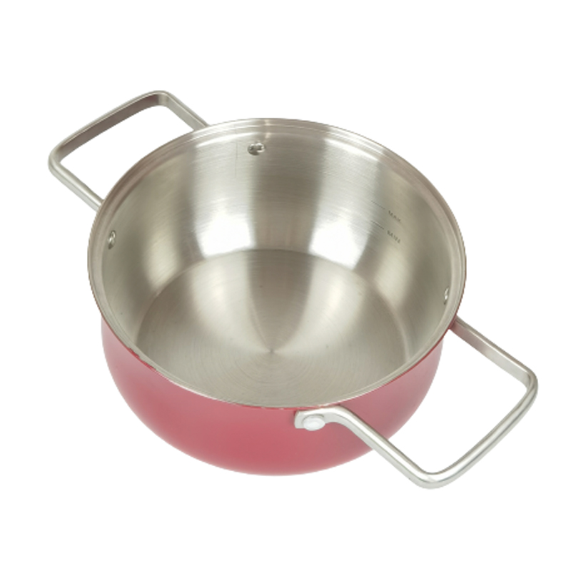 Wholesale High Quality Stainless Steel Bulk Large Capacity Double Handle Kitchen Pot Soup Hot Pot With Lid