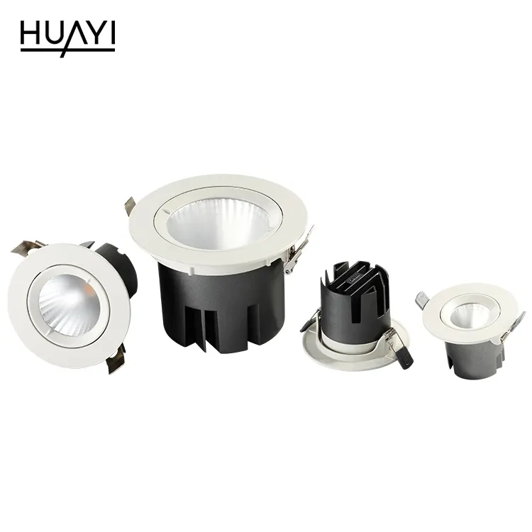 HUAYI Китай производитель пластик 220v 12w 18w 30w 45w Крытый рынок музея гостиной светодиодный прожектор