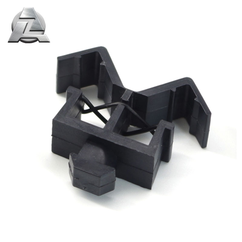 4545 series t slot 10 mm slot accessories ZJD-5158 heavy duty nylon black drop-in cable and tube clip clamp