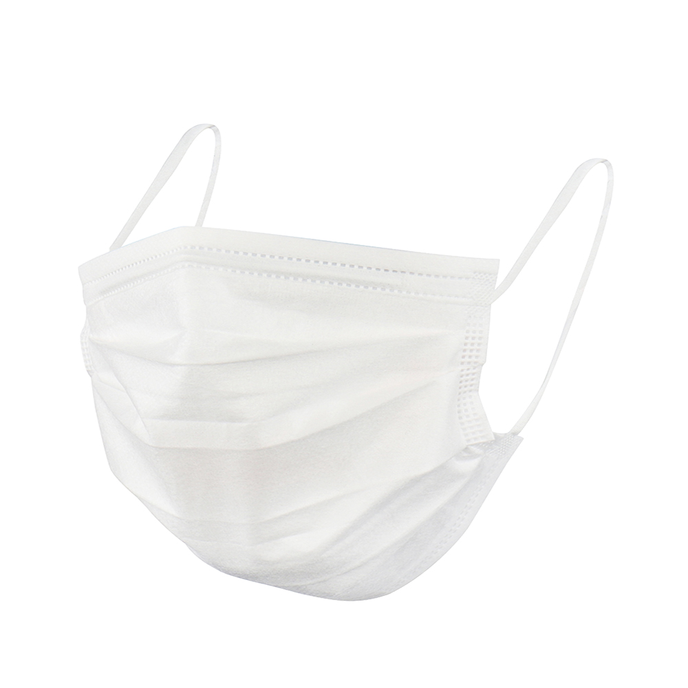 100% Biodegradable PLA corn fiber 3 layer mask disposable face mask with recycle bag