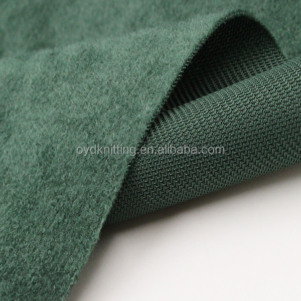 Factory Price 100% Polyester Champagne/Brown/Green Tricot Sofa/Car Tricot Brushed Loop Aloba Fabric