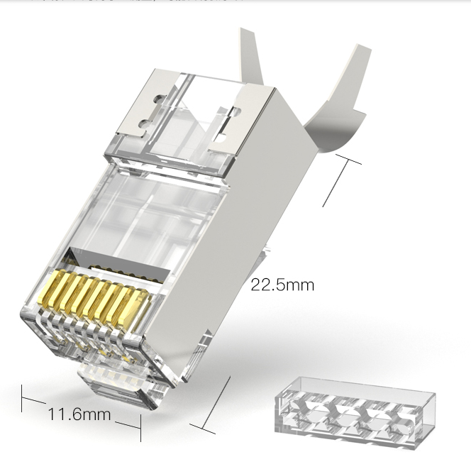 Новый позолоченный проходной коннектор cat7 50U