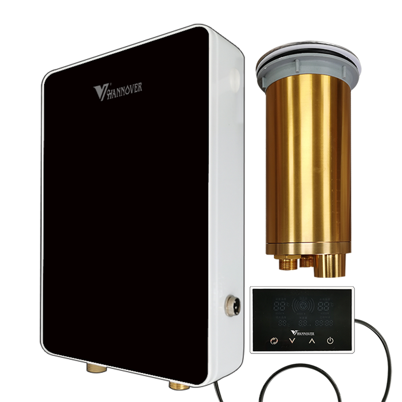 hannover low wattage heat efficiency 92% wall mounted electric tankless hot water heater shower
