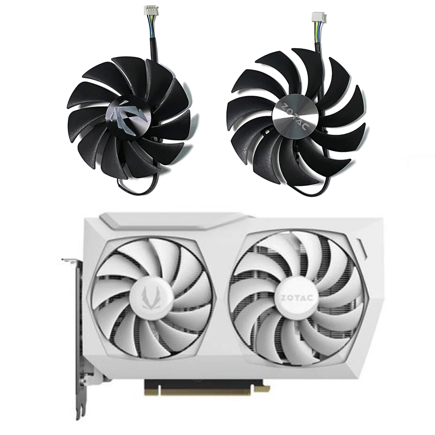 CF1010U12S CF9015H12S 4Pin RTX3070 вентилятор GPU для Zotac Geforce RTX 3070 Twin Edge RTX 3060 Twin Edge OC RTX 3060Ti 8GD6 HA