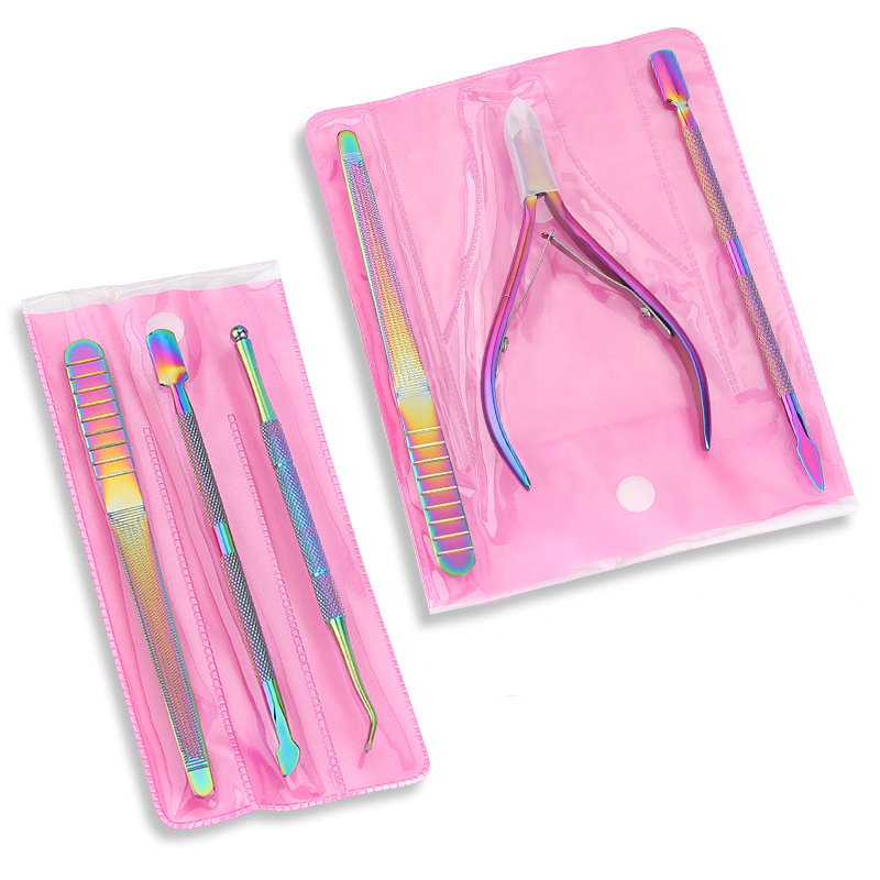 Salon professional custom logo nail art cutter stainless steel manicure finger toe nail clipper set