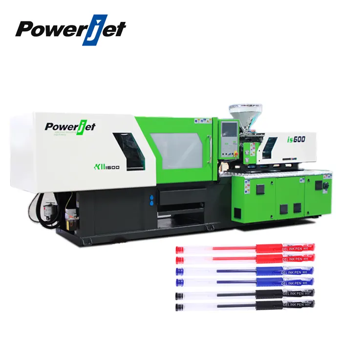 Powerjet servo drive energy-saving automatic ballpoint gel pen making machine/plastic injection molding machine