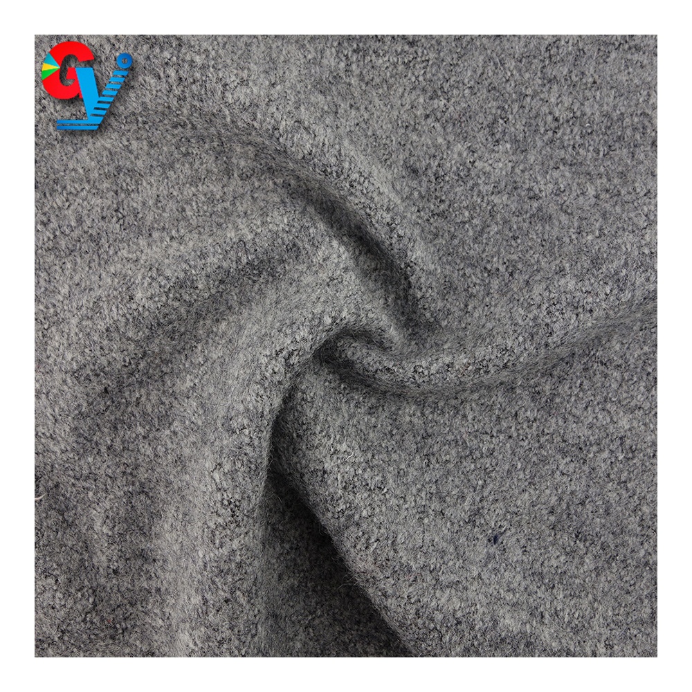 wool polyester acrylic knitted fabric blend fiber knitted sweater terry fabric