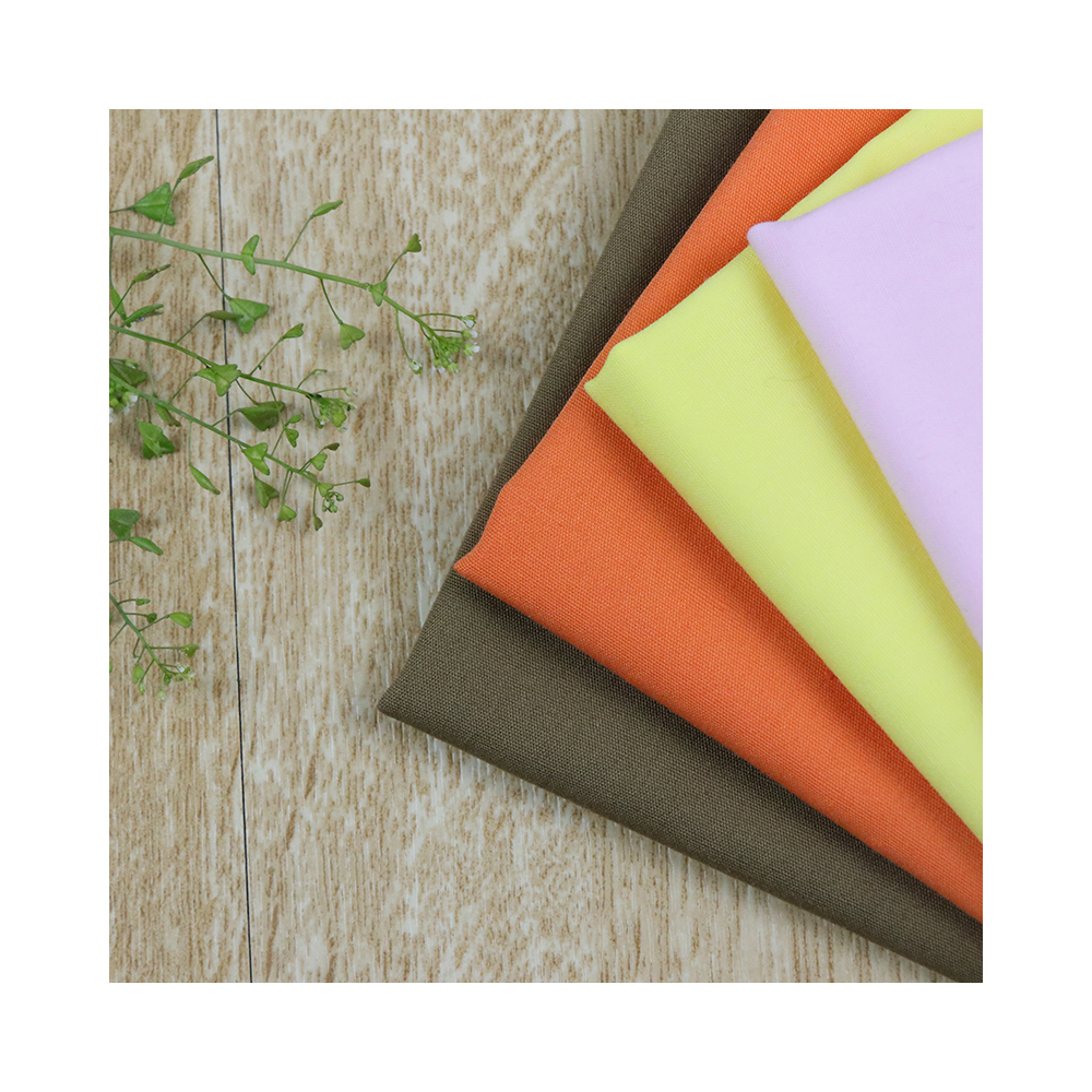 Factory direct supply woven plain dyed fabric textile for garment